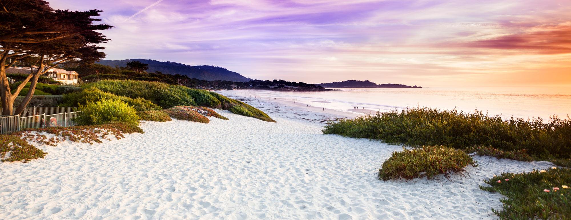 A white sand beach at Carmel by the Sea, a three hour drive from ϲʿͼ.